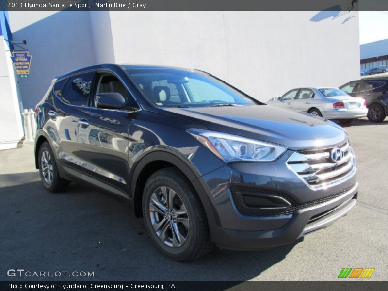 Marlin Blue / Gray 2013 Hyundai Santa Fe Sport