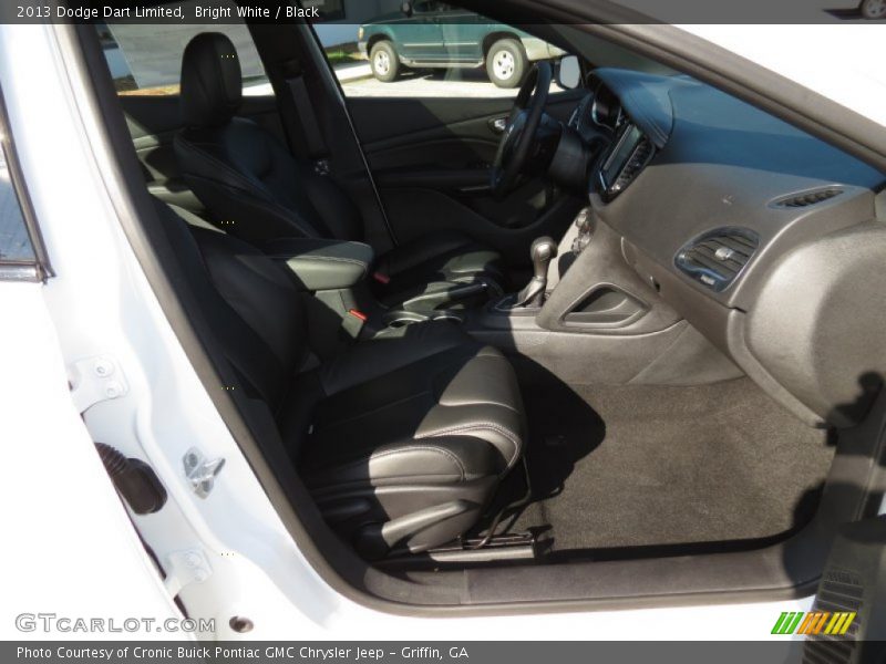 Bright White / Black 2013 Dodge Dart Limited