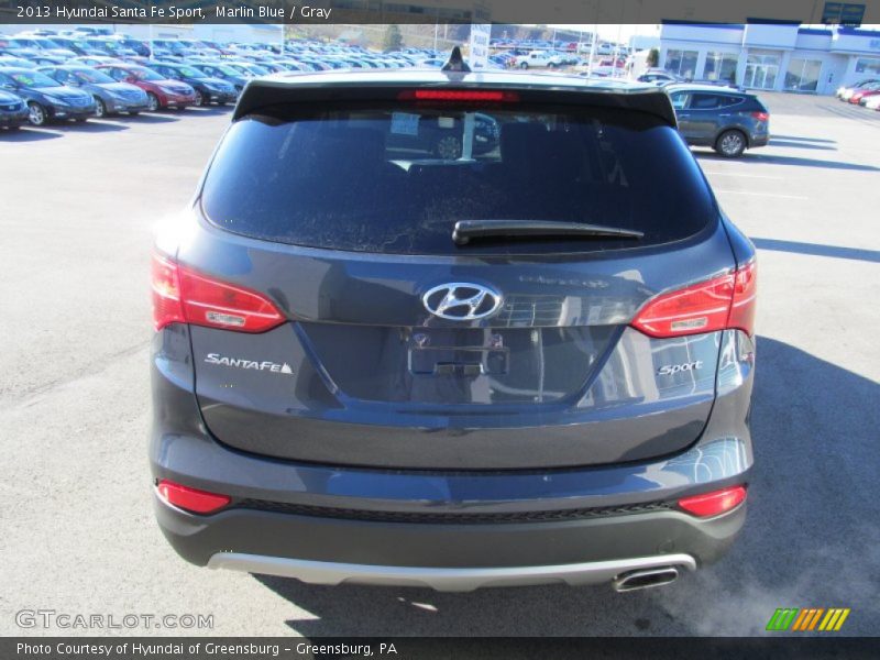 Marlin Blue / Gray 2013 Hyundai Santa Fe Sport
