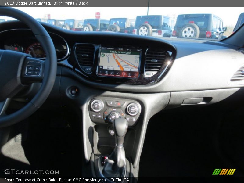 Bright White / Black 2013 Dodge Dart Limited