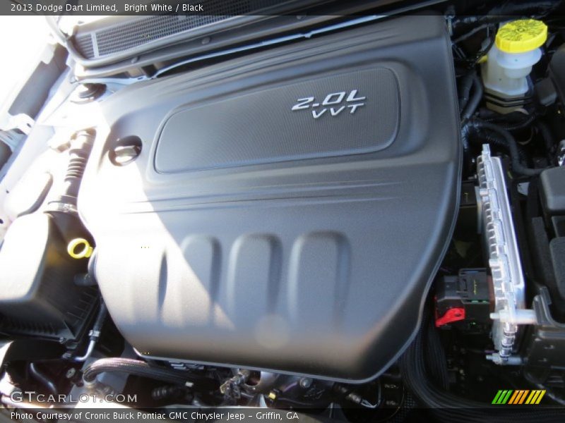 Bright White / Black 2013 Dodge Dart Limited