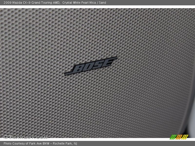 Crystal White Pearl Mica / Sand 2009 Mazda CX-9 Grand Touring AWD