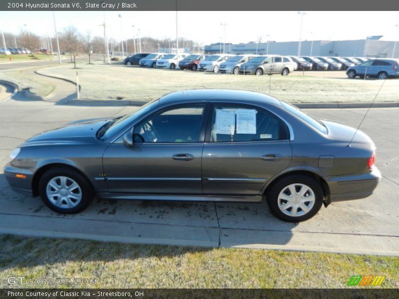 Slate Gray / Black 2004 Hyundai Sonata V6