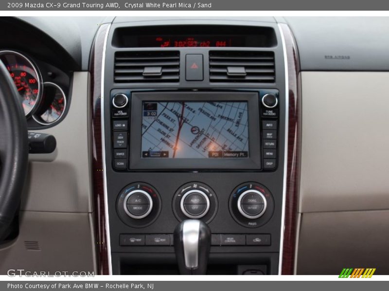 Crystal White Pearl Mica / Sand 2009 Mazda CX-9 Grand Touring AWD