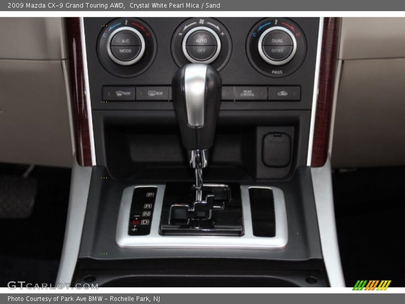 Crystal White Pearl Mica / Sand 2009 Mazda CX-9 Grand Touring AWD