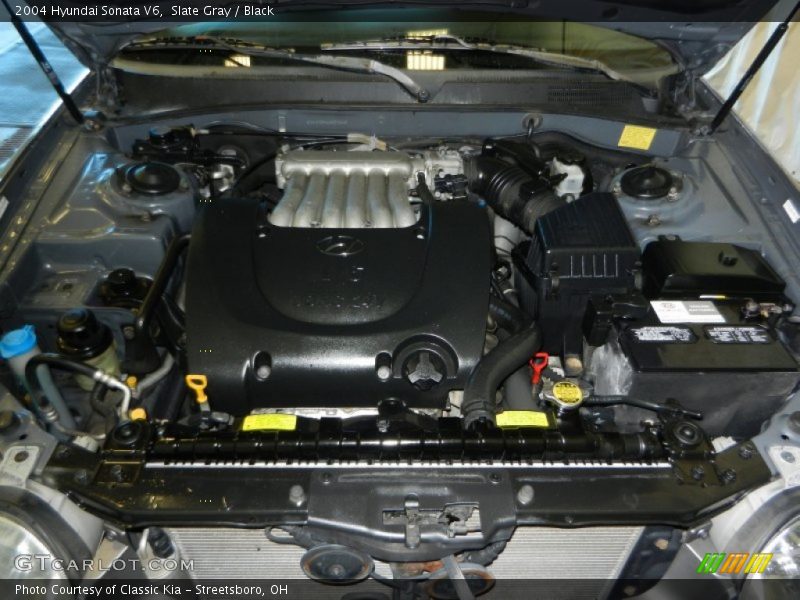 Slate Gray / Black 2004 Hyundai Sonata V6