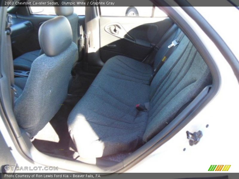 Olympic White / Graphite Gray 2003 Chevrolet Cavalier Sedan