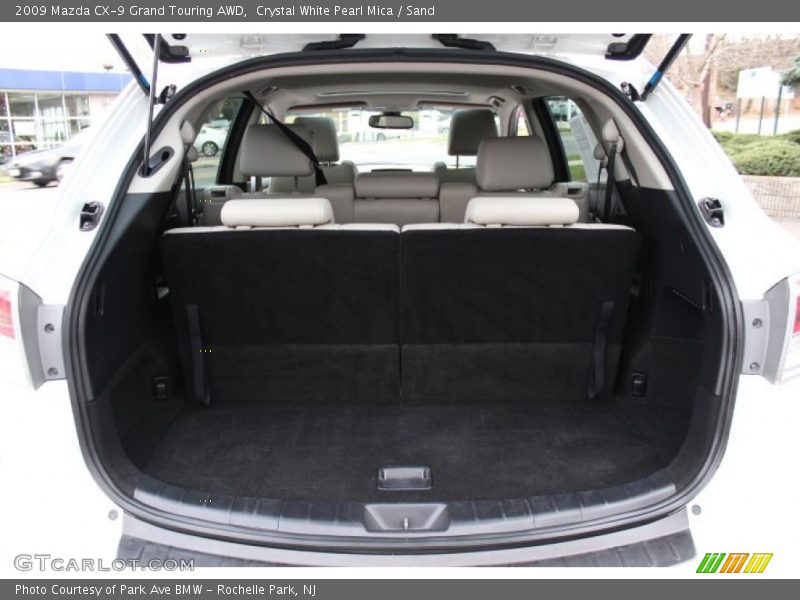 Crystal White Pearl Mica / Sand 2009 Mazda CX-9 Grand Touring AWD