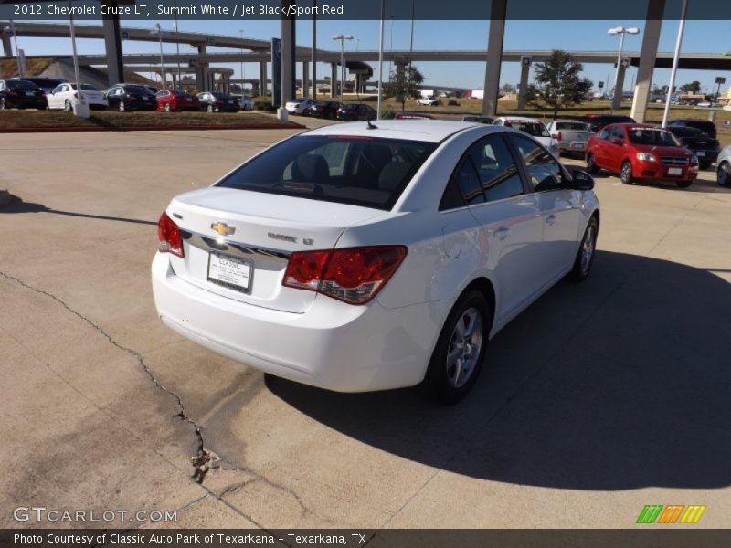 Summit White / Jet Black/Sport Red 2012 Chevrolet Cruze LT