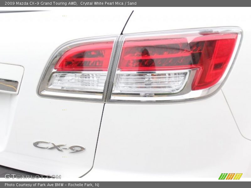Crystal White Pearl Mica / Sand 2009 Mazda CX-9 Grand Touring AWD