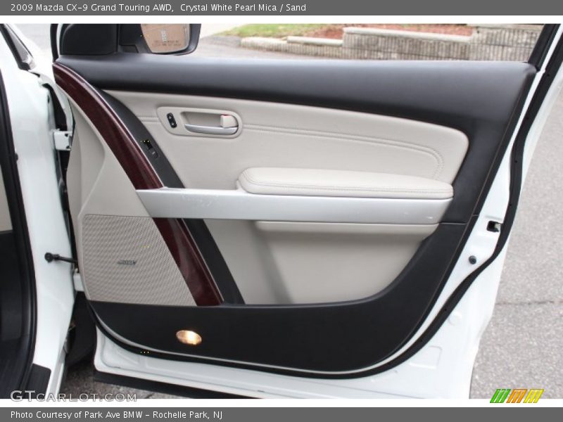Crystal White Pearl Mica / Sand 2009 Mazda CX-9 Grand Touring AWD