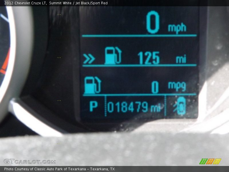 Summit White / Jet Black/Sport Red 2012 Chevrolet Cruze LT