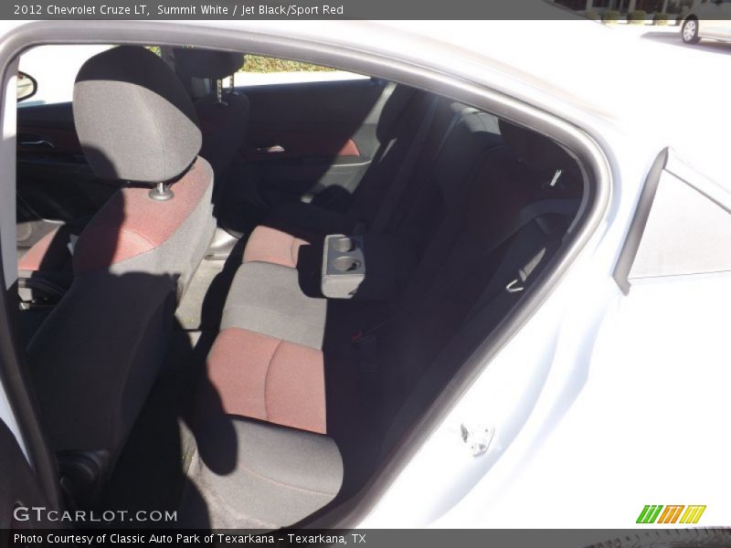 Summit White / Jet Black/Sport Red 2012 Chevrolet Cruze LT