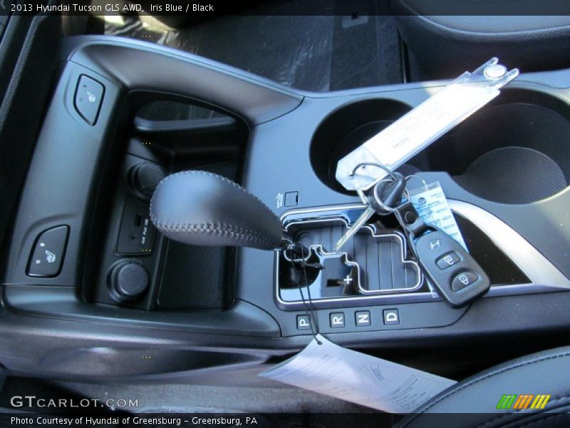 Iris Blue / Black 2013 Hyundai Tucson GLS AWD