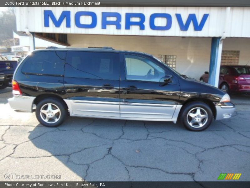 Black / Medium Parchment 2000 Ford Windstar SEL