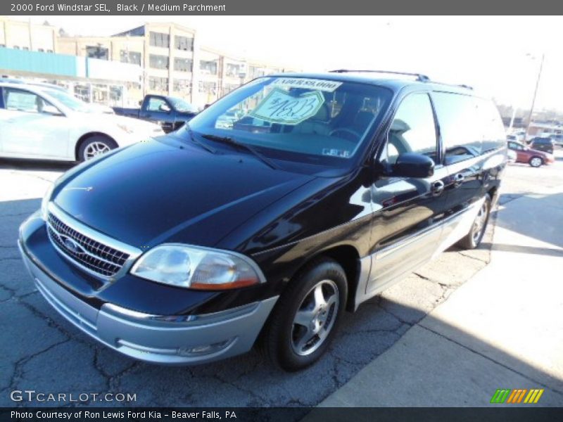 Black / Medium Parchment 2000 Ford Windstar SEL