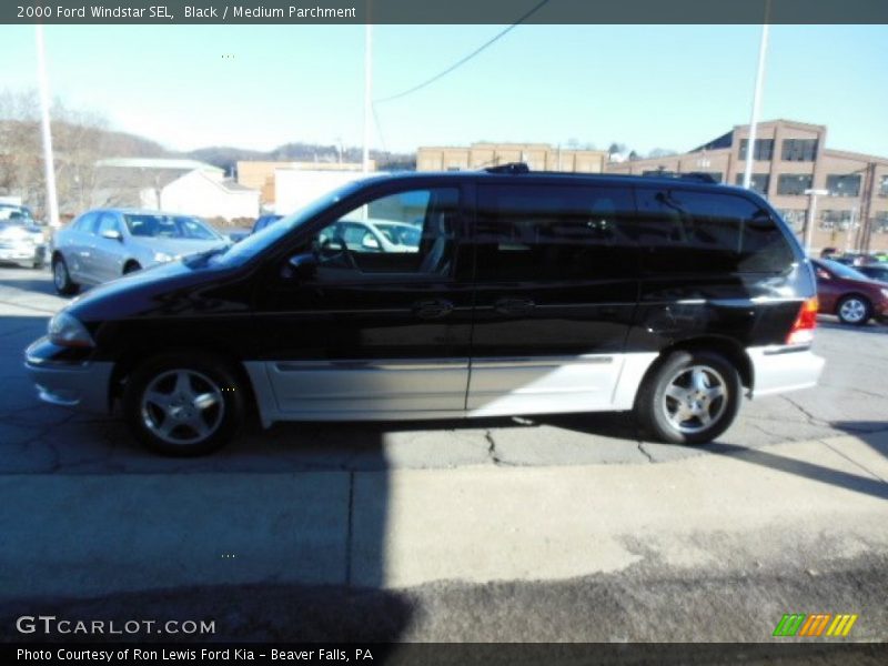 Black / Medium Parchment 2000 Ford Windstar SEL