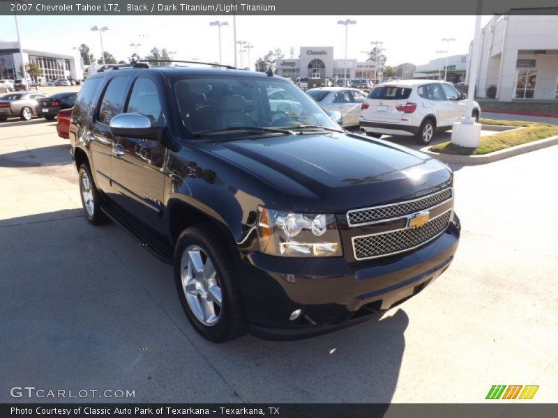 Black / Dark Titanium/Light Titanium 2007 Chevrolet Tahoe LTZ