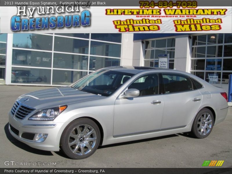 Platinum Metallic / Jet Black 2013 Hyundai Equus Signature
