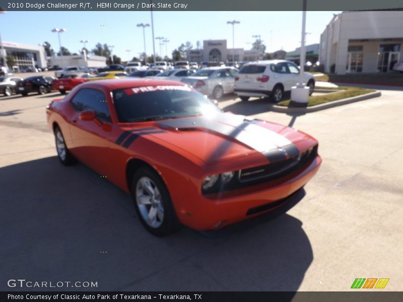 HEMI Orange / Dark Slate Gray 2010 Dodge Challenger R/T