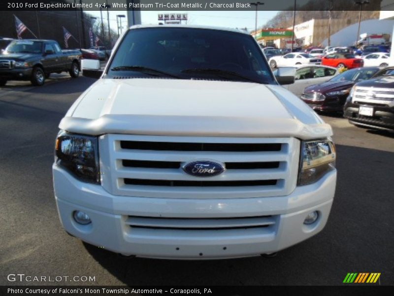 White Platinum Tri-Coat Metallic / Charcoal Black 2010 Ford Expedition Limited 4x4