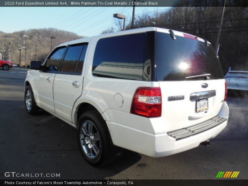 White Platinum Tri-Coat Metallic / Charcoal Black 2010 Ford Expedition Limited 4x4