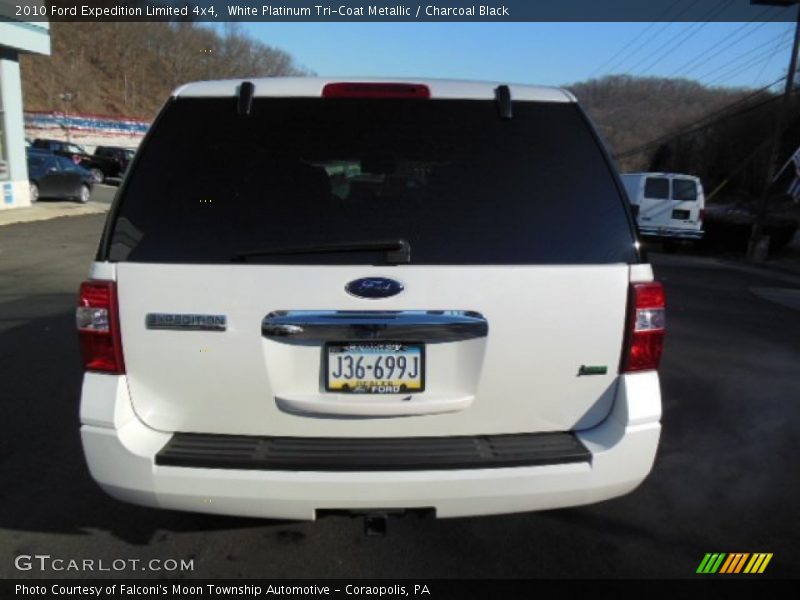 White Platinum Tri-Coat Metallic / Charcoal Black 2010 Ford Expedition Limited 4x4