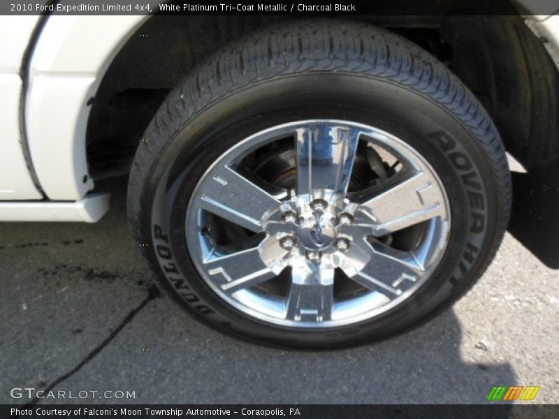 White Platinum Tri-Coat Metallic / Charcoal Black 2010 Ford Expedition Limited 4x4