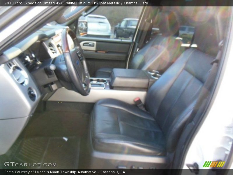 White Platinum Tri-Coat Metallic / Charcoal Black 2010 Ford Expedition Limited 4x4