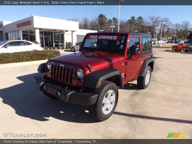 Deep Cherry Red Crystal Pearl / Black 2012 Jeep Wrangler Sport S 4x4
