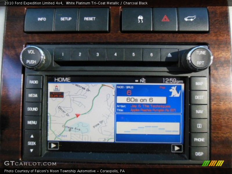 White Platinum Tri-Coat Metallic / Charcoal Black 2010 Ford Expedition Limited 4x4