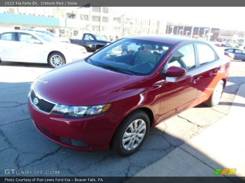 Crimson Red / Stone 2013 Kia Forte EX
