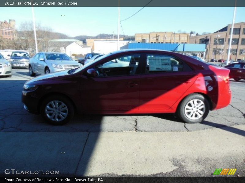 Crimson Red / Stone 2013 Kia Forte EX