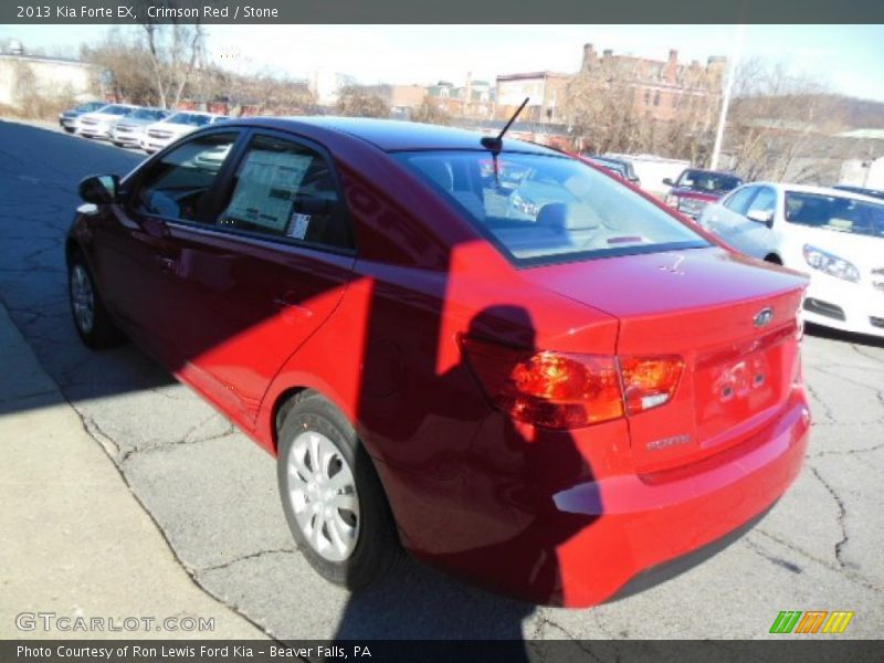 Crimson Red / Stone 2013 Kia Forte EX