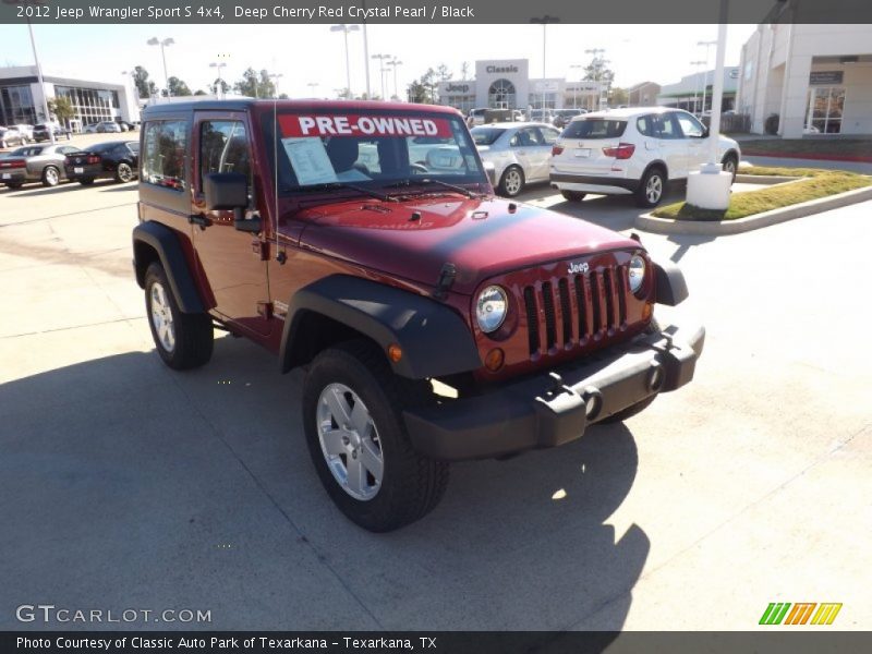 Deep Cherry Red Crystal Pearl / Black 2012 Jeep Wrangler Sport S 4x4