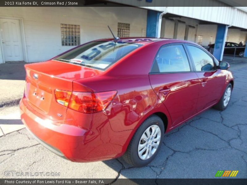 Crimson Red / Stone 2013 Kia Forte EX