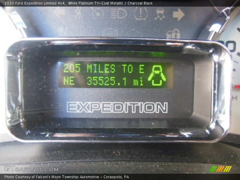White Platinum Tri-Coat Metallic / Charcoal Black 2010 Ford Expedition Limited 4x4