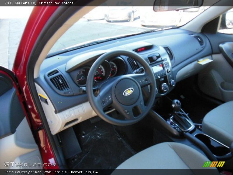 Crimson Red / Stone 2013 Kia Forte EX