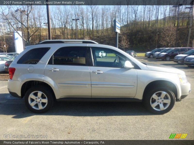 Liquid Silver Metallic / Ebony 2007 Pontiac Torrent AWD