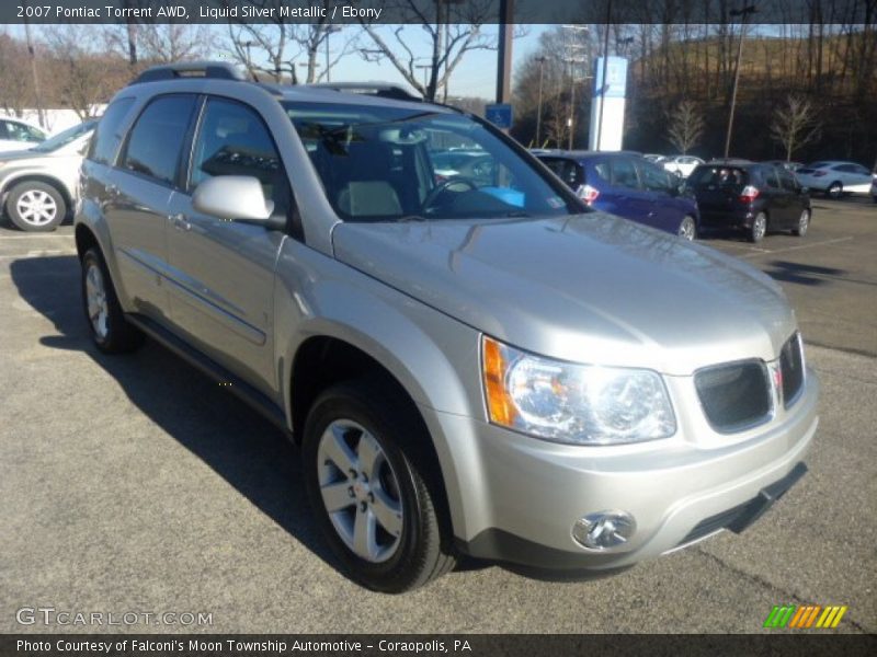 Liquid Silver Metallic / Ebony 2007 Pontiac Torrent AWD