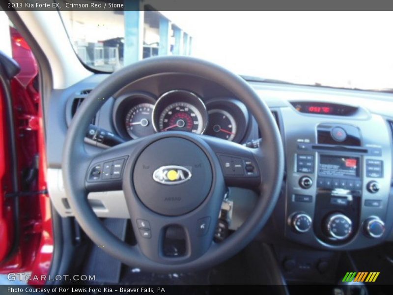 Crimson Red / Stone 2013 Kia Forte EX