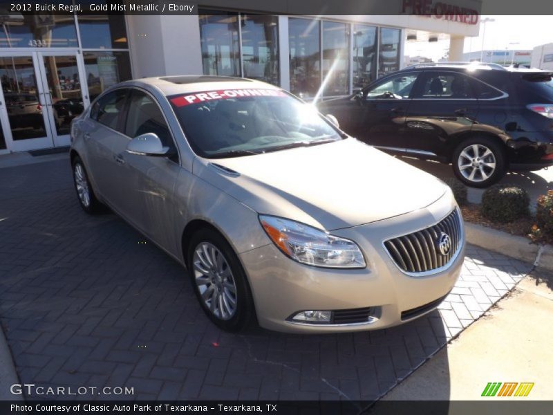 Gold Mist Metallic / Ebony 2012 Buick Regal