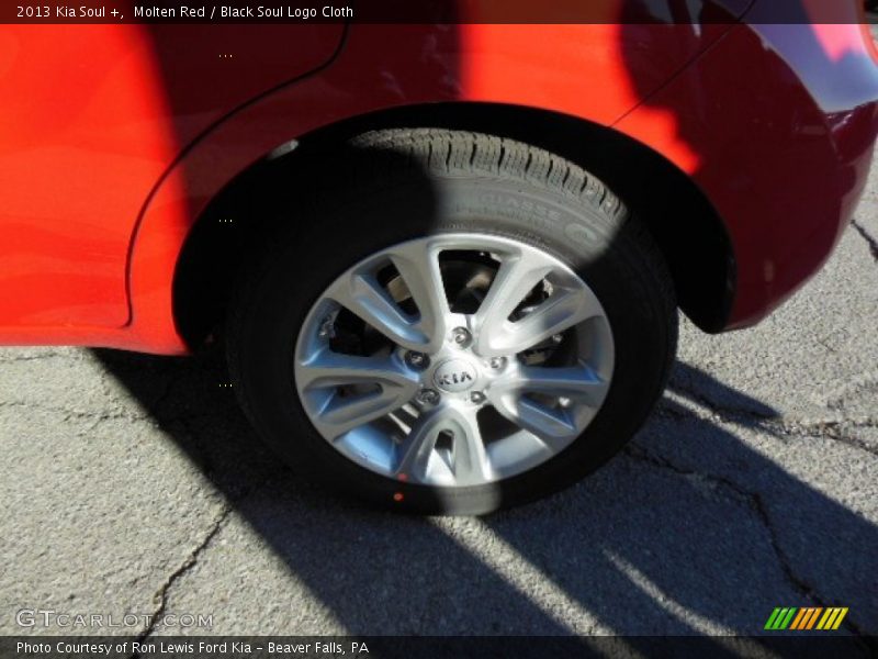Molten Red / Black Soul Logo Cloth 2013 Kia Soul +