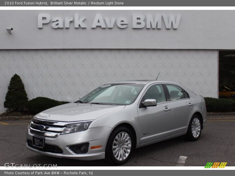 Brilliant Silver Metallic / Medium Light Stone 2010 Ford Fusion Hybrid