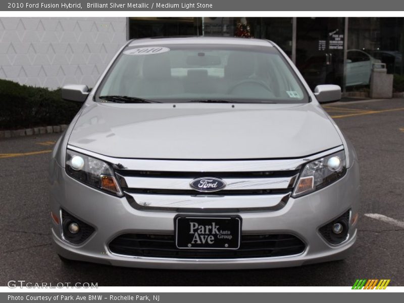 Brilliant Silver Metallic / Medium Light Stone 2010 Ford Fusion Hybrid