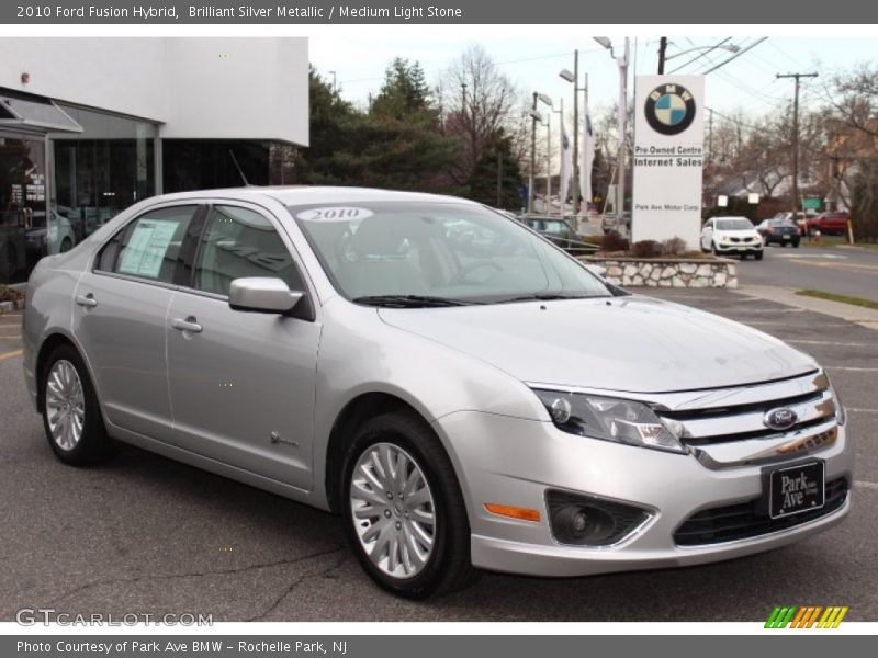 Brilliant Silver Metallic / Medium Light Stone 2010 Ford Fusion Hybrid