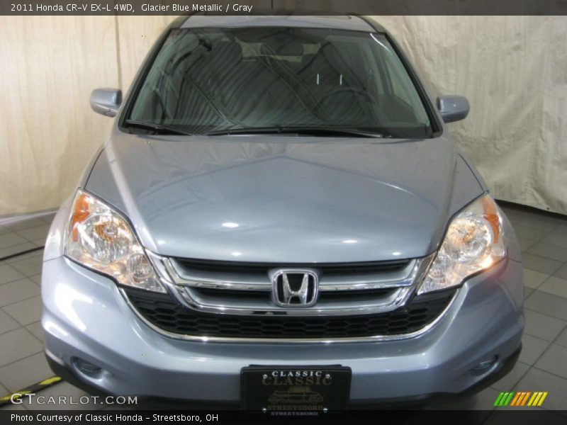 Glacier Blue Metallic / Gray 2011 Honda CR-V EX-L 4WD