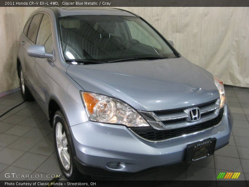 Glacier Blue Metallic / Gray 2011 Honda CR-V EX-L 4WD