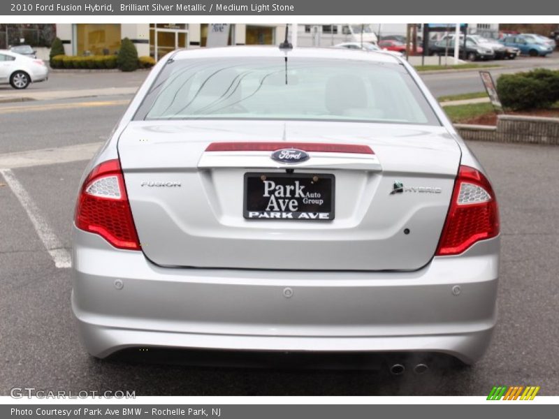 Brilliant Silver Metallic / Medium Light Stone 2010 Ford Fusion Hybrid
