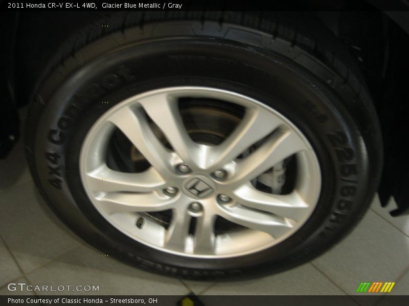 Glacier Blue Metallic / Gray 2011 Honda CR-V EX-L 4WD